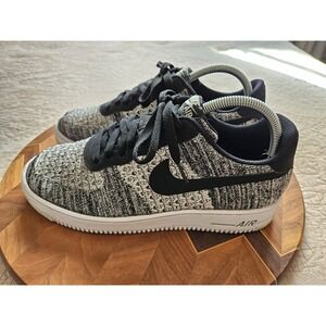 Nike Air Force 1 Men's Flyknit 2.0 Black/White Oreo AV3042-001, Size 9